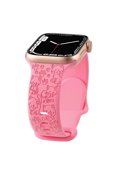 REDz Accessories Curea gravată cu pisică, sport, compatibilă cu Apple Watch, ...