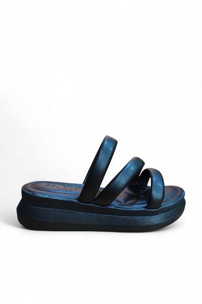 CihanShoes Гарантирани ортопедични ежедневни удобни плоски дамски чехли, размер 36-37-38-39-40, черни