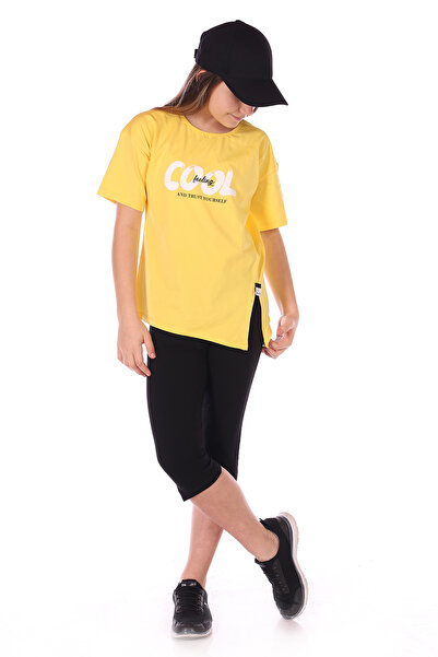 Toontoy Girl's Cool Printed Capri Suit