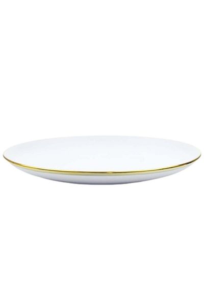 PUFO Farfurie elegantă Elegance pentru desert, aperitive, 23 cm, albă