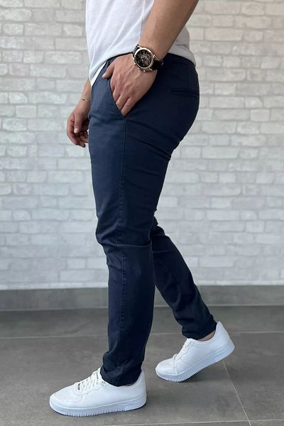 MİSHAR İTALİA Light Petrol Men's Gabardine Trousers