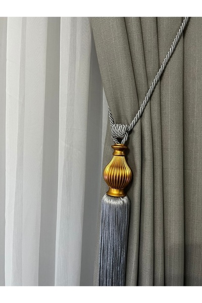 Home Fon Veya Tül Perde Bağlama Aparatı Kornişe Takmatik Braçol 1 Adet