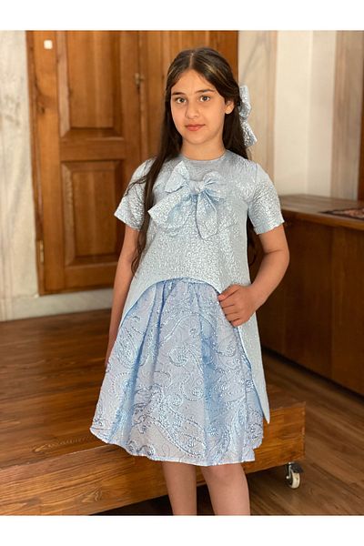 HÇ Hülya Çelik KİDSWEAR 2018 Crinoline Long Jacket Girl's Evening Dress Suit