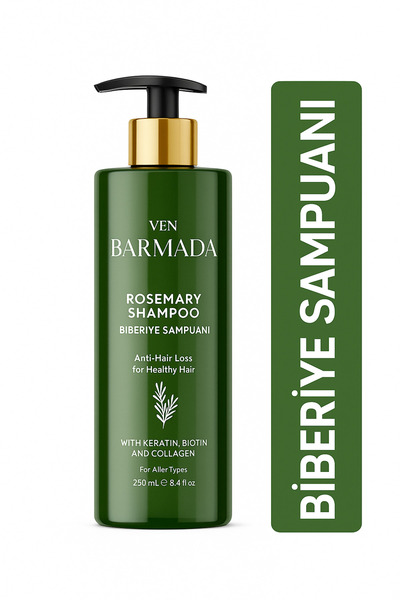 VEN BARMADA Bitkisel Şampuan 250 ml (BİBERİYE ŞAMPUANI) Dökülme Karşıtı,besle...