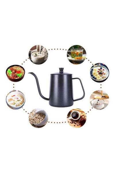 COOYA Multifunctional hand drip coffee set,food grade material,portable and durable,with storage box,black