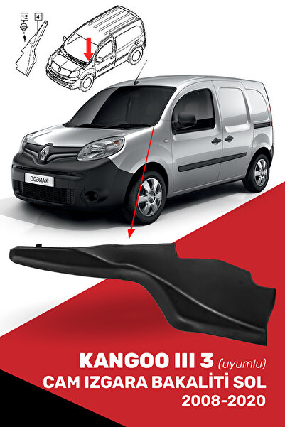 CND Kangoo 3 Uyumlu Cam Izgara Bakaliti Sol - 8200439447