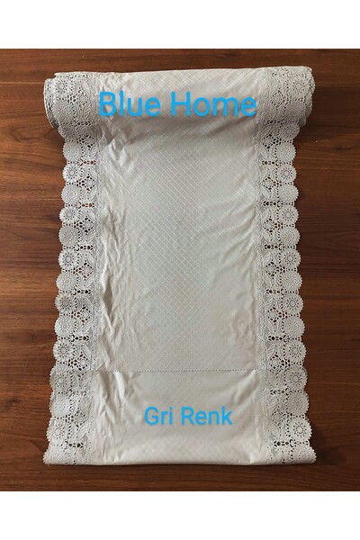 Blue Home رف أحذية من الدانتيل PVC لخزانة الملابس وغطاء للدرج / العرض: 50 سم × 5 طن اللون: رمادي - GÜL7