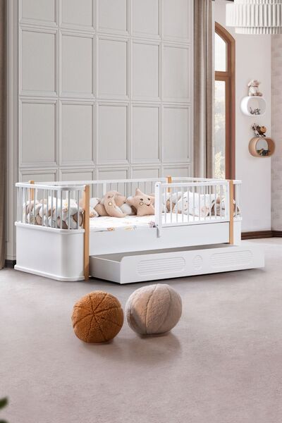 Setay Antalya Çocuk Odası Takımı, Antalya Yavrulu Karyola, Alvin 3 Kapaklı Dolap - Ceviz