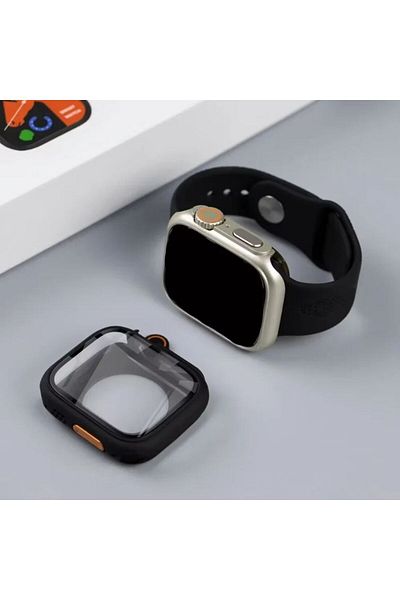 REDz Accessories Case With Cover, Ultra Look, For Apple Watch, Shockproof Protection, Black - Watch 42mm Series 10