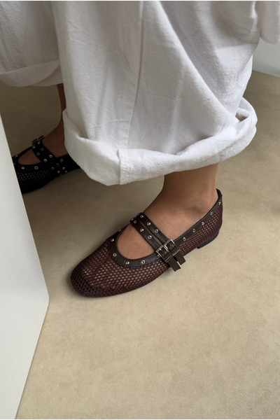 Mupa Shoes Women's Ballerinas Bitter Brown