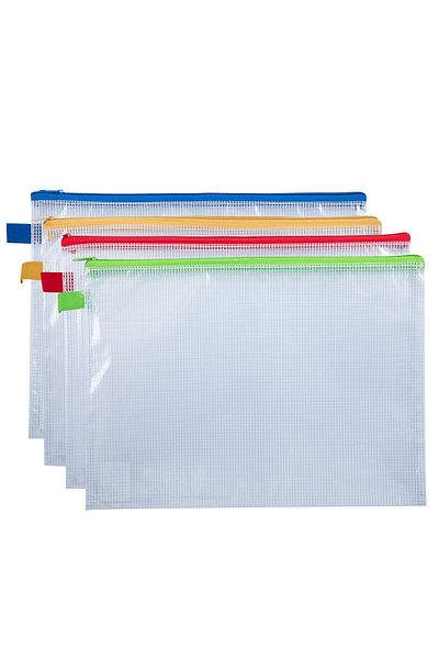 Deli Zip Protection Folder A4 Mesh Deli