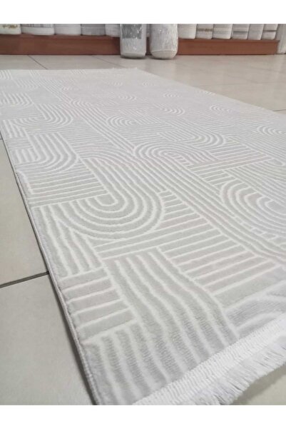 KARAR HALI BOHEM DESENLİ AKRİLİK SATEN BAMBU HALI