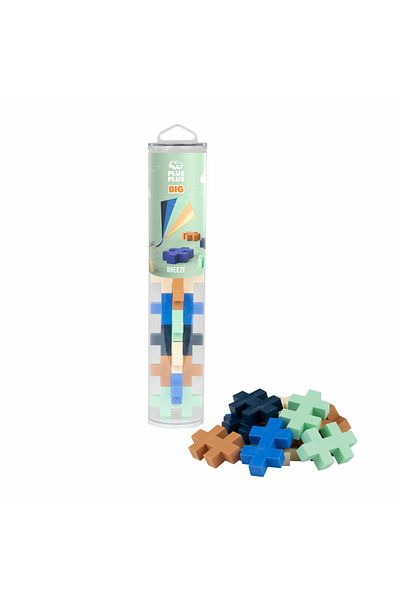 Plus Plus Plus-Plus construction set, 15 large pieces tube, breeze colors