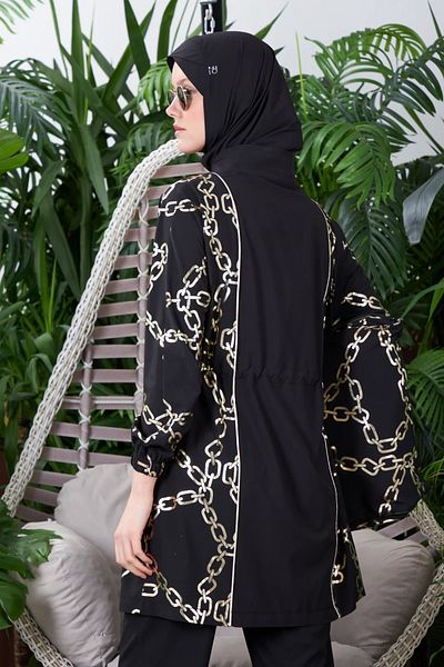 Moodbasic Gold Chain Hijab Swimsuit