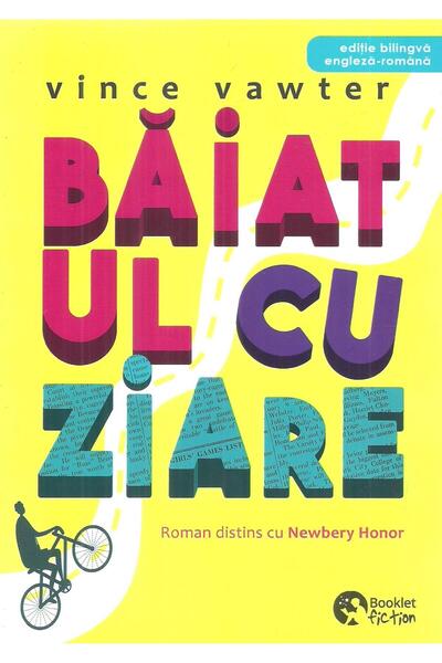 Editura Booklet Fiction Baiatul cu ziare. Editie bilingva, engleza-romana, Vi...