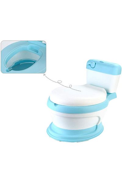 Yelajoy Blue Baby Potty, Toilet Training, Non-slip Design, Suitable for Children 6 Months to 8 Years