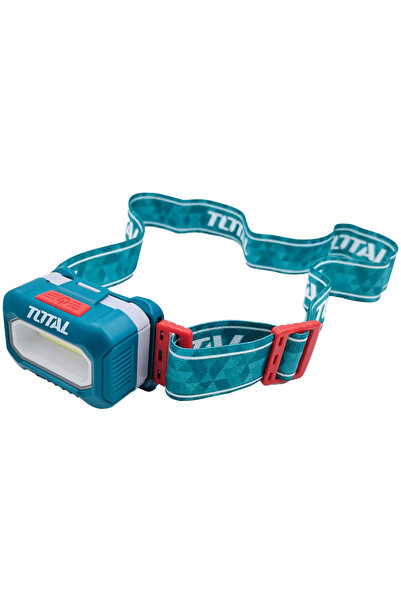 TOTAL Headlamp - 3W COB LED, Adjustable Headband, 3xAAA Battery, Compact and Lightweight