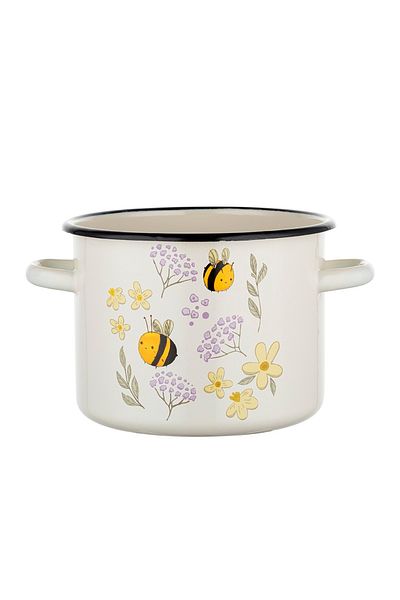 FLORINA Enamel pot 3.2 l Albina model