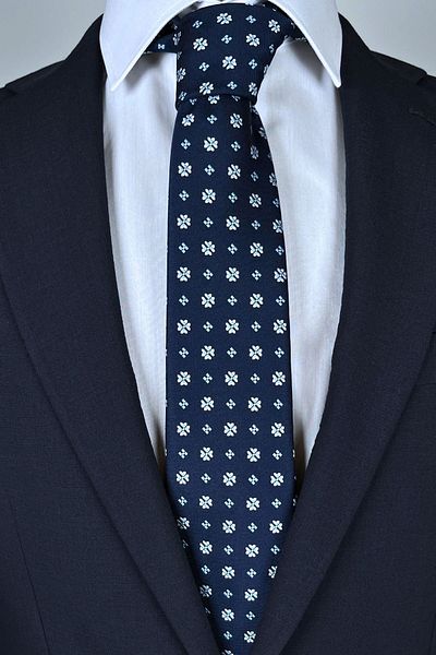 1001 Kravat Floral Patterned 8 cm Wide Tie