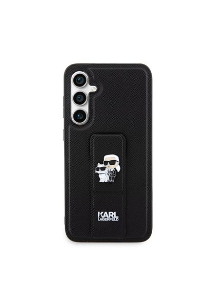 Karl Lagerfeld Carcasă pentru Samsung Galaxy S23 Fe, cu suport Saffiano, albastră