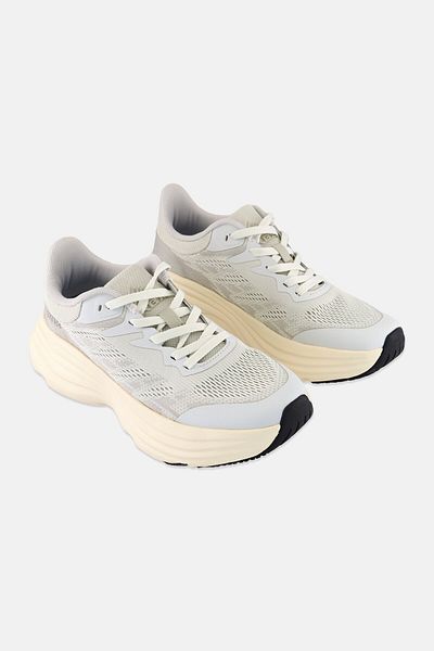 RBX Women Brand Logo Lace Up Outdoor Shoes, Off White