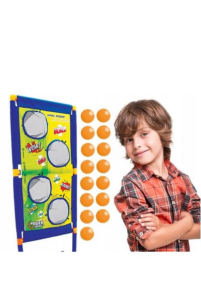 zola Toy gun set with moving target, 15 foam balls, 8 m radius, battery operated, 41x30x100 cm