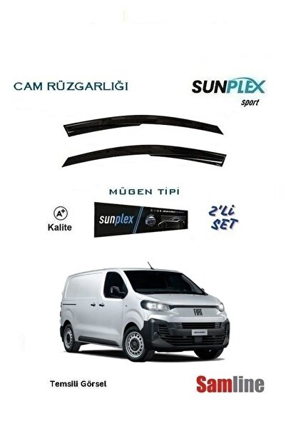 SUNPLEX Fiat Yeni Scudo (2024-2025) Cam Rüzgarlığı Takımı 2'li Set Mügen