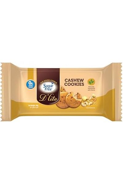 SUGAR FREE D'LITE Sugar Free D’lite Cookies Cashew Cookies 80g
