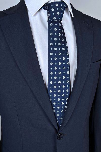 1001 Kravat Floral Patterned 8 cm Wide Tie