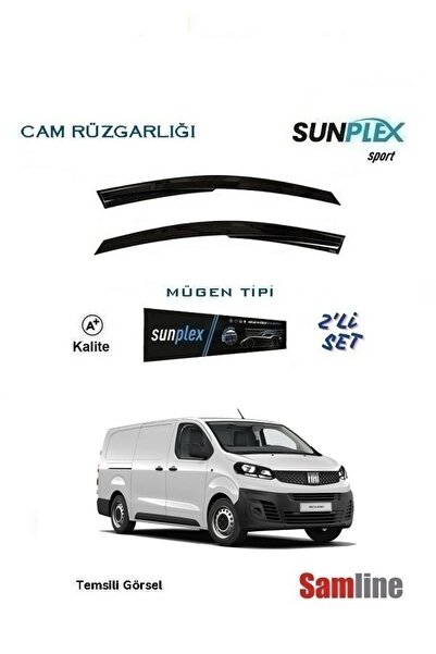 SUNPLEX Fiat Scudo (2022-2024) Cam Rüzgarlığı Takımı 2'li Set Mügen