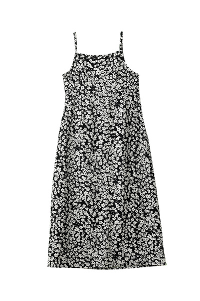 Basicxx Girls Woven Polyester Floral Midi Dress