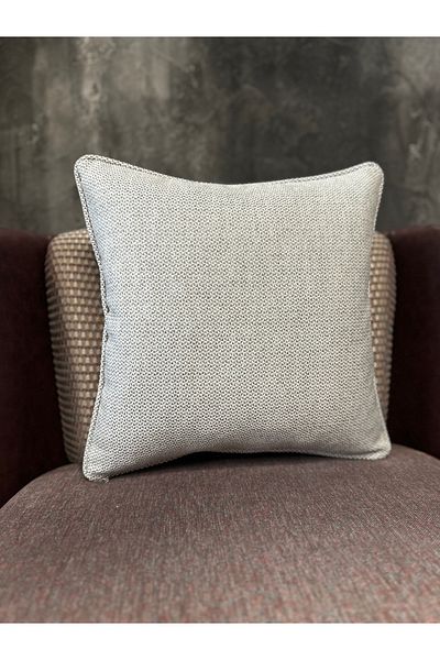 Fabricland Αποκλειστική Εισαγόμενη Ψάθινη Ανοιχτή Μπεζ Μαξιλαροθήκη 43x43cm