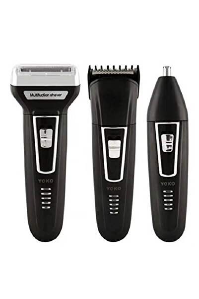 PROYOKO Yk-6558 3 In 1 Clipper And Trimmer Black