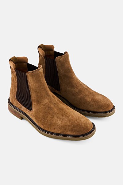 CLARKS Men Standard Clarkdale Hall Slip On Ankle Boots, Brown