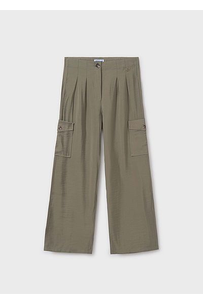 MAYORAL Green Cargo Pants for Girls - 6536