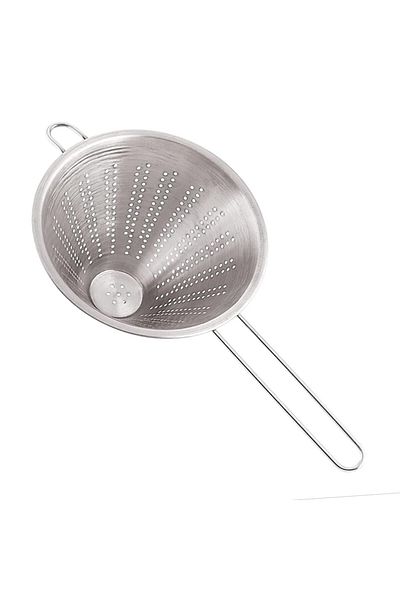 PUFO Deep Metal Colander With Handle, Ø18 X 14 Cm