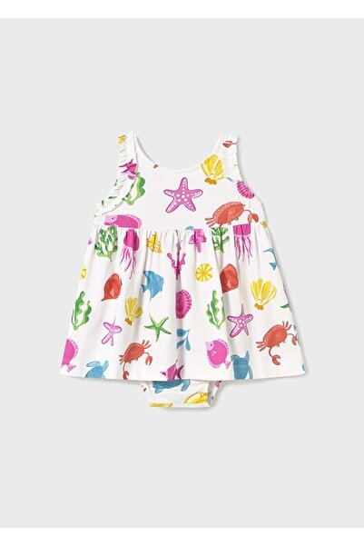 MAYORAL فستان مطبوع-فوسيا سفلي