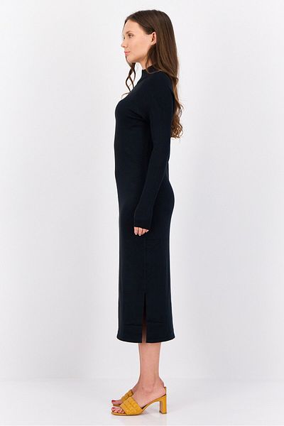 Esprit Women Solid Midi Dress, Black