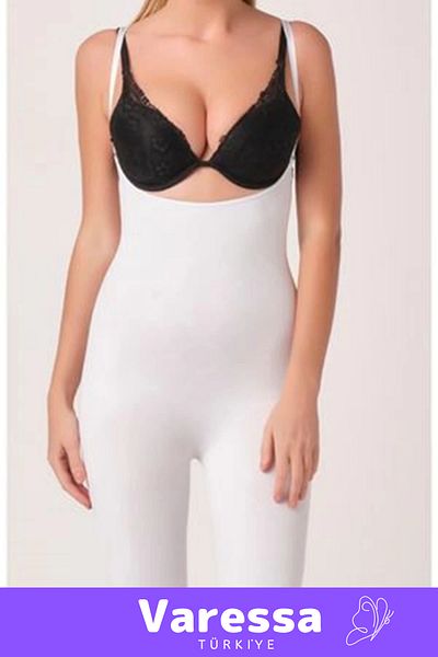 VARESSA Deluxe New Season Recuperative Non-Slip Body Shaper Comfortable White Women's Long Seamless Corset