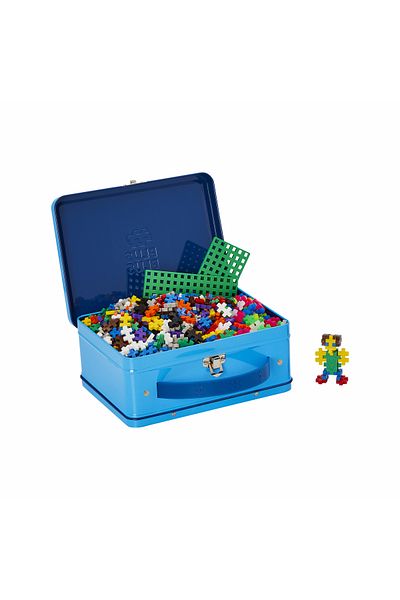 Plus Plus Plus-Plus construction set, 600 pieces, portable, in metal box, standard colors