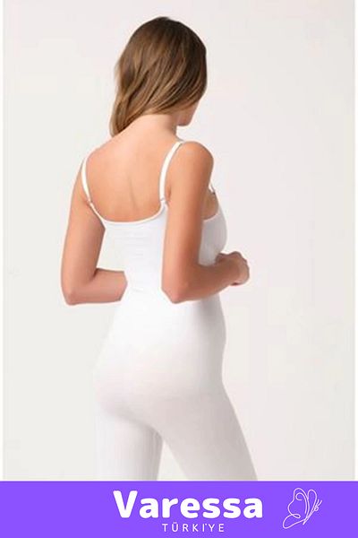 VARESSA Deluxe New Season Recuperative Non-Slip Body Shaper Comfortable White Women's Long Seamless Corset