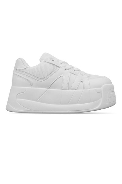 Lal Shoes & Bags Pantofi sport cu șireturi pentru femei Dayye-albi