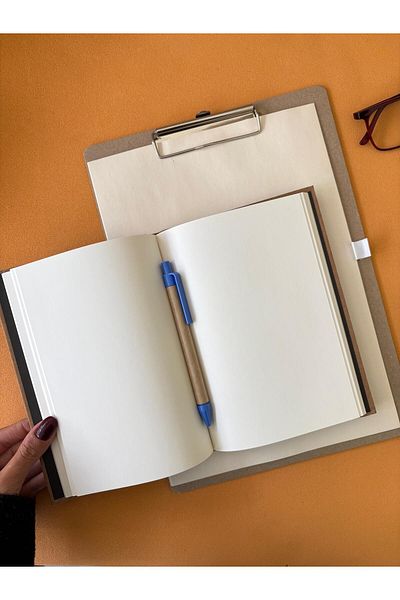 Adalinhome Atakids Lizy Kraft Secret Keeper File, Kraft Notebook and Pen Set