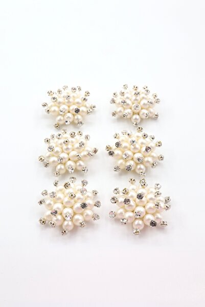 Yenici Aksesuar İncili Broş (İĞNESİZ)(6 adet)