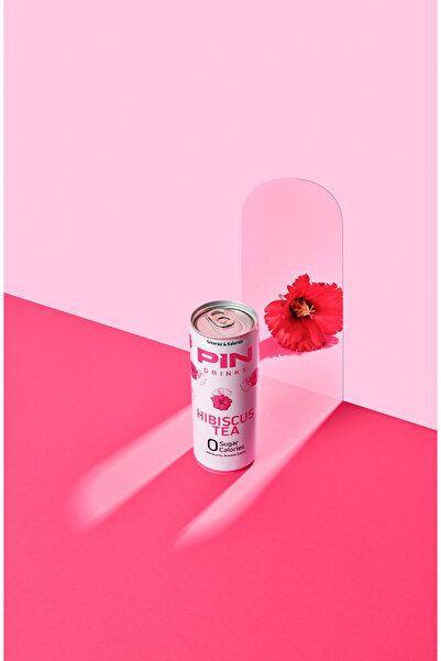 Pin Hibiskus Çayı - Şekersiz & Kalorisiz 250 ml X 12 Adet