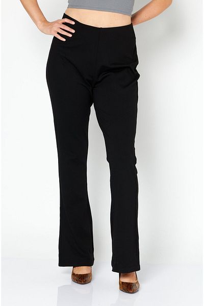 NA-KD Women Bootcut Solid Trouser Pant, Black