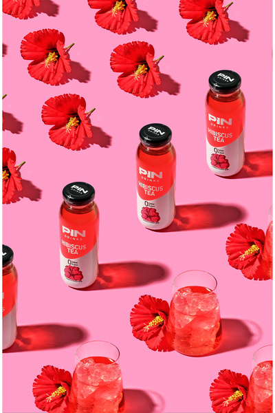 Pin Hibiskus Çayı - Şekersiz & Kalorisiz 250 ml X 12 Adet
