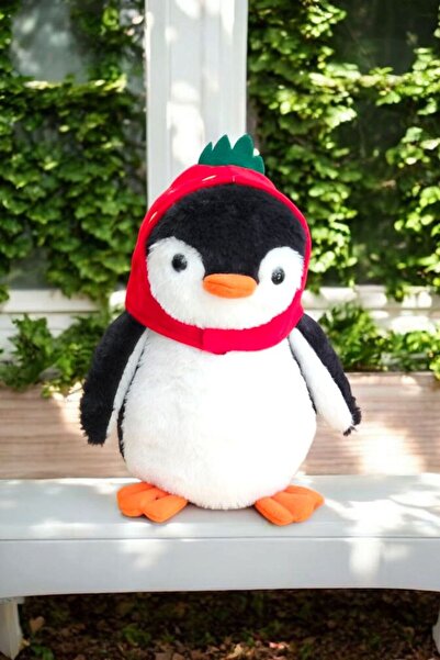 Mellito Çilek Pingu Uyku Arkadasi Ve Siyah Sevimli Penguen Pelus Oyuncak Yastık