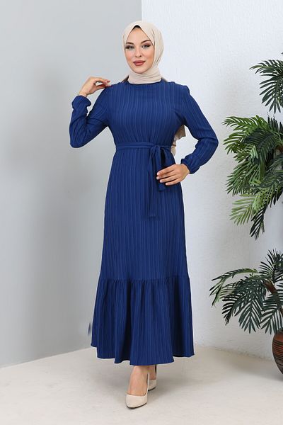 MSK Fashion Φόρεμα Lara Belted Indigo