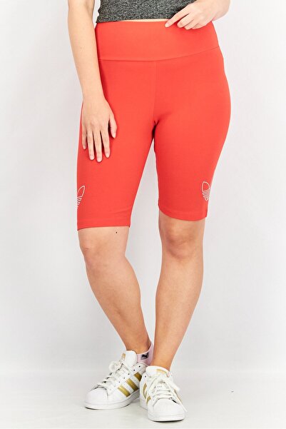 adidas شورت رياضي نسائي مناسب لركوب الدراجات، أحمر